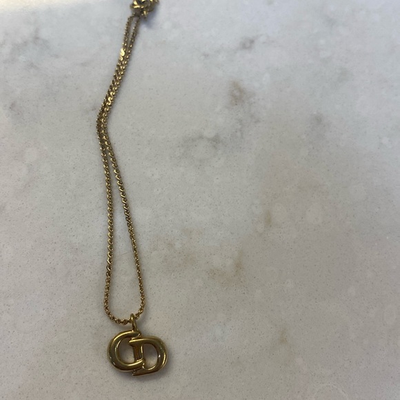 Christian Dior Necklace and Bracelet with a CD Velvet Pouch - Picture 6 of 8